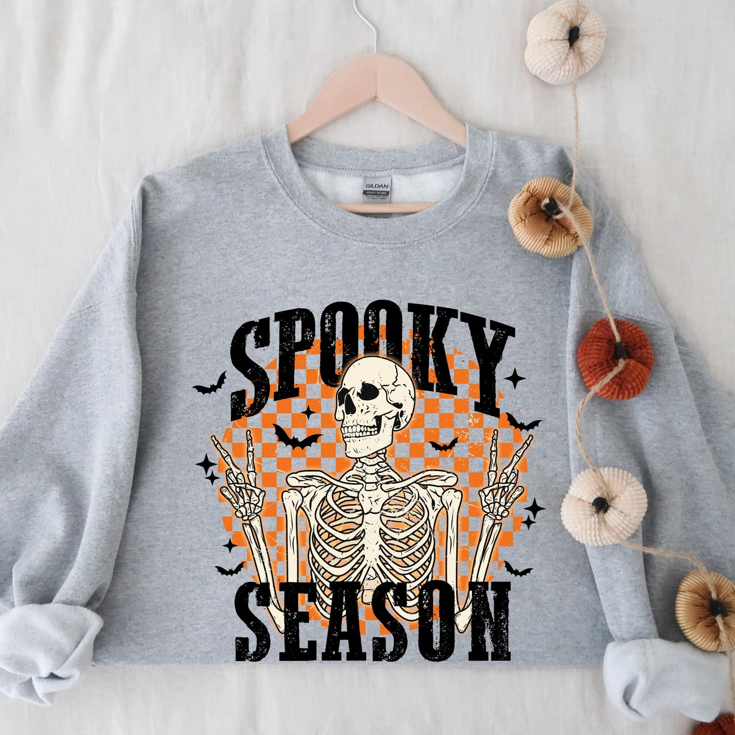 Retro Spooky Skeleton Sweatshirt