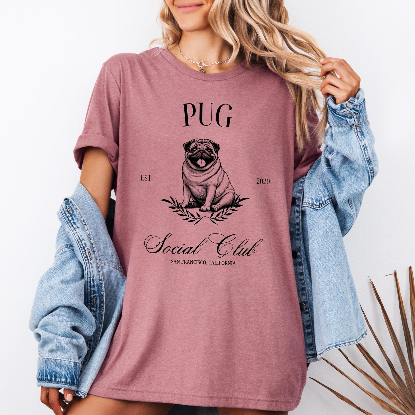 Custom Pug Social Club Shirt, pug shirt, pug dog, pug gifts, pug mom Christmas gift, cottage Pug owner tee, Pug lover gift, fall pug t-shirt