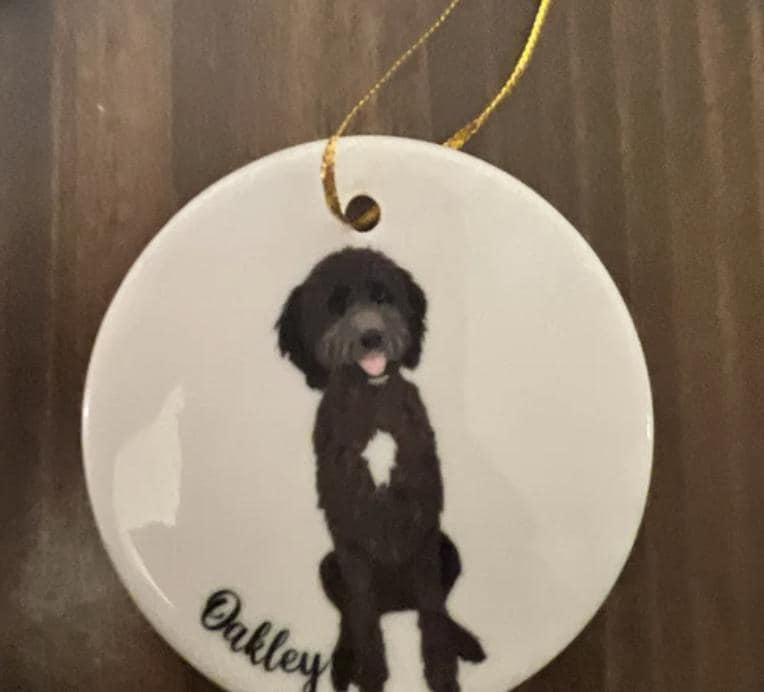 Australian Shepherd Christmas ornament, aussie gifts, border collie mom gift, holiday decor, christmas tree bauble, wife anniversary gift