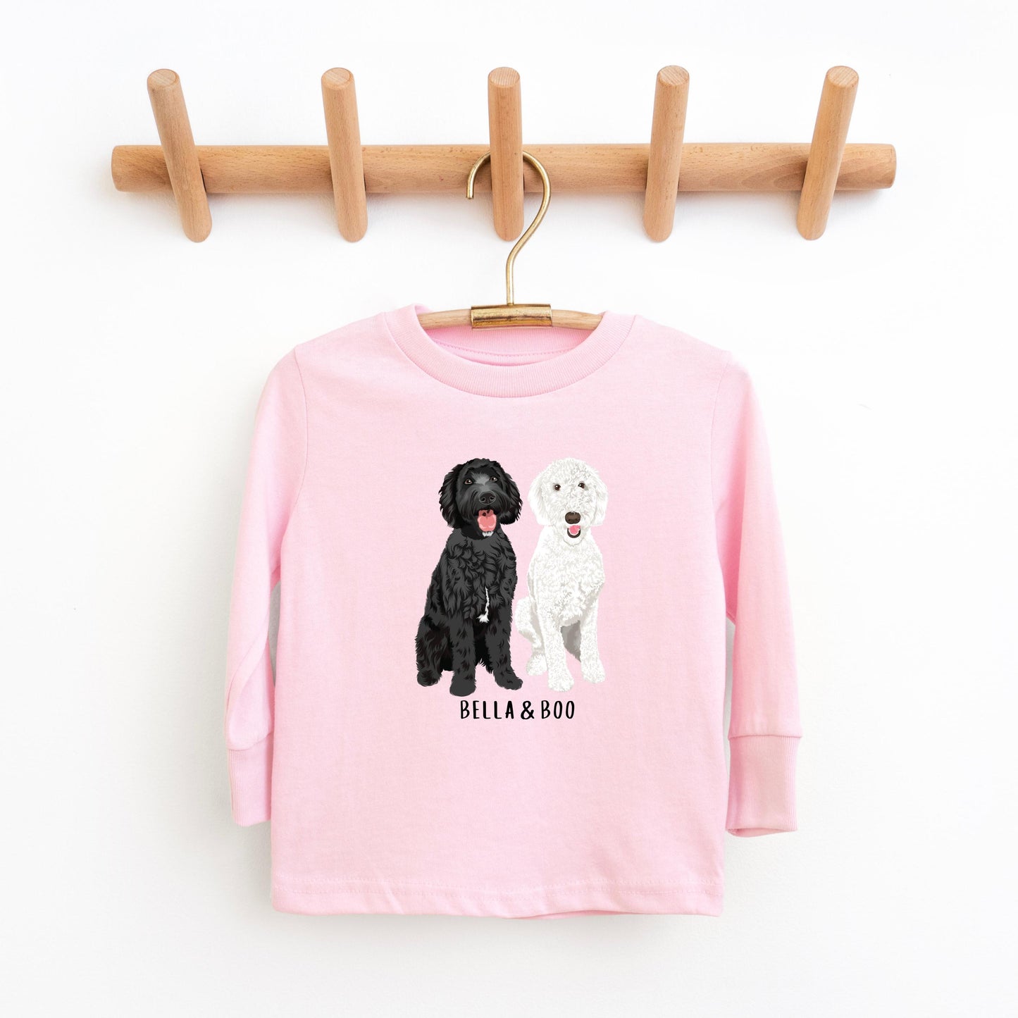 Toddler Goldendoodle Shirt With Long Sleeves, charming dog lover shirt, perfect gift for pet parents, animal lover shirt, doodle gifts