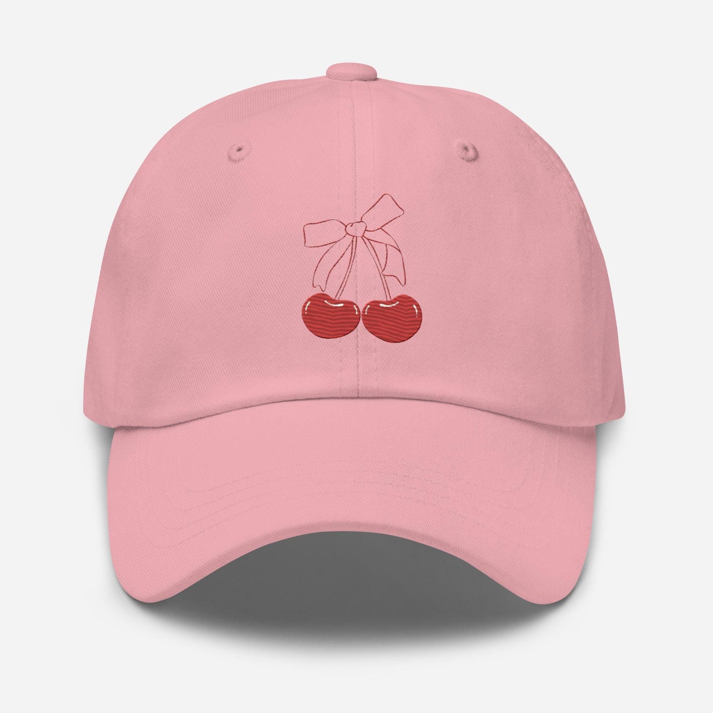 Embroidered Coquette Cherry Hat