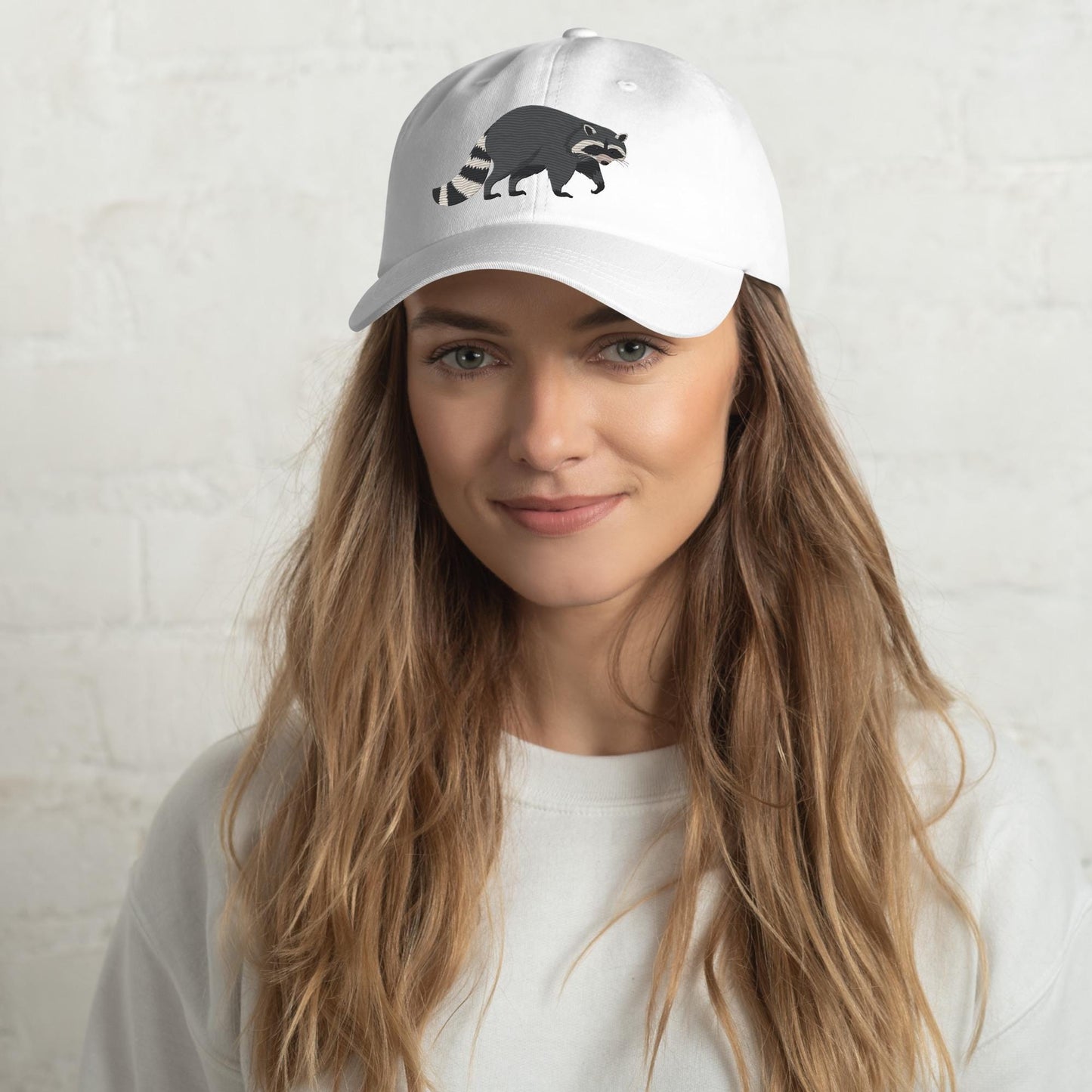 Embroidered Raccoon Hat, vintage graphic dad hat, corduroy cap, gift for him, gift for her, girlfriend valentines hat, hunter gift