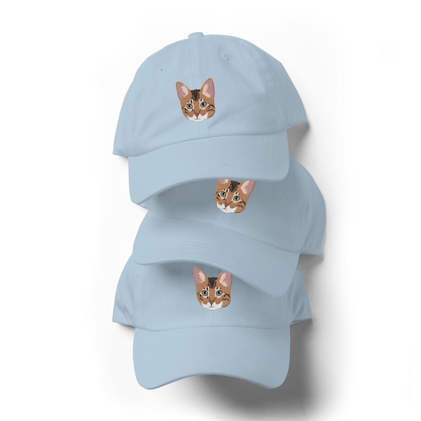 Bengal Cat Hat, cat mom gift, vintage graphic dad hat, corduroy cap, gift for her, girlfriend valentine hat, college girl gift, bengal owner