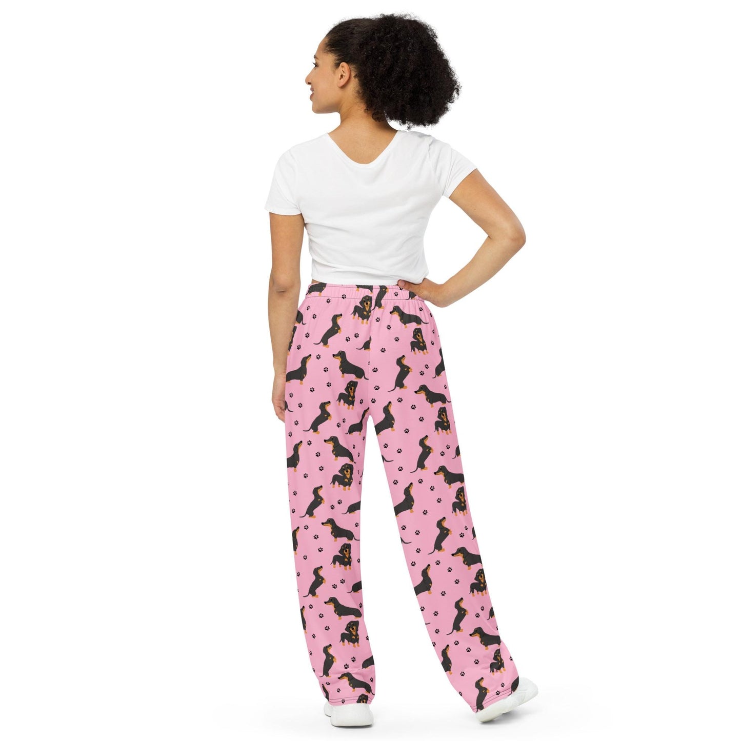 Tan Dachshund Pajama Pants, dog pjs, tan dachshund gifts, doxie gifts for her, sausage dog mom sweatpants, dachshund gifts, valentine gift