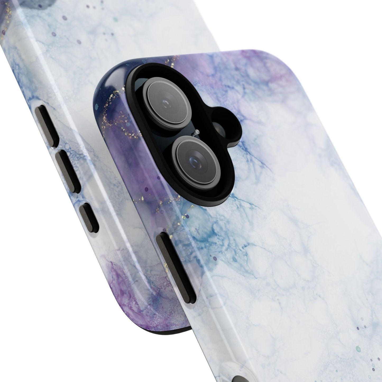 Blue Violet Marble Phone Case, for iPhone, Android, Google Pixel, case gold y2k aesthetic, birthday wife gift, gift for her, sister bday