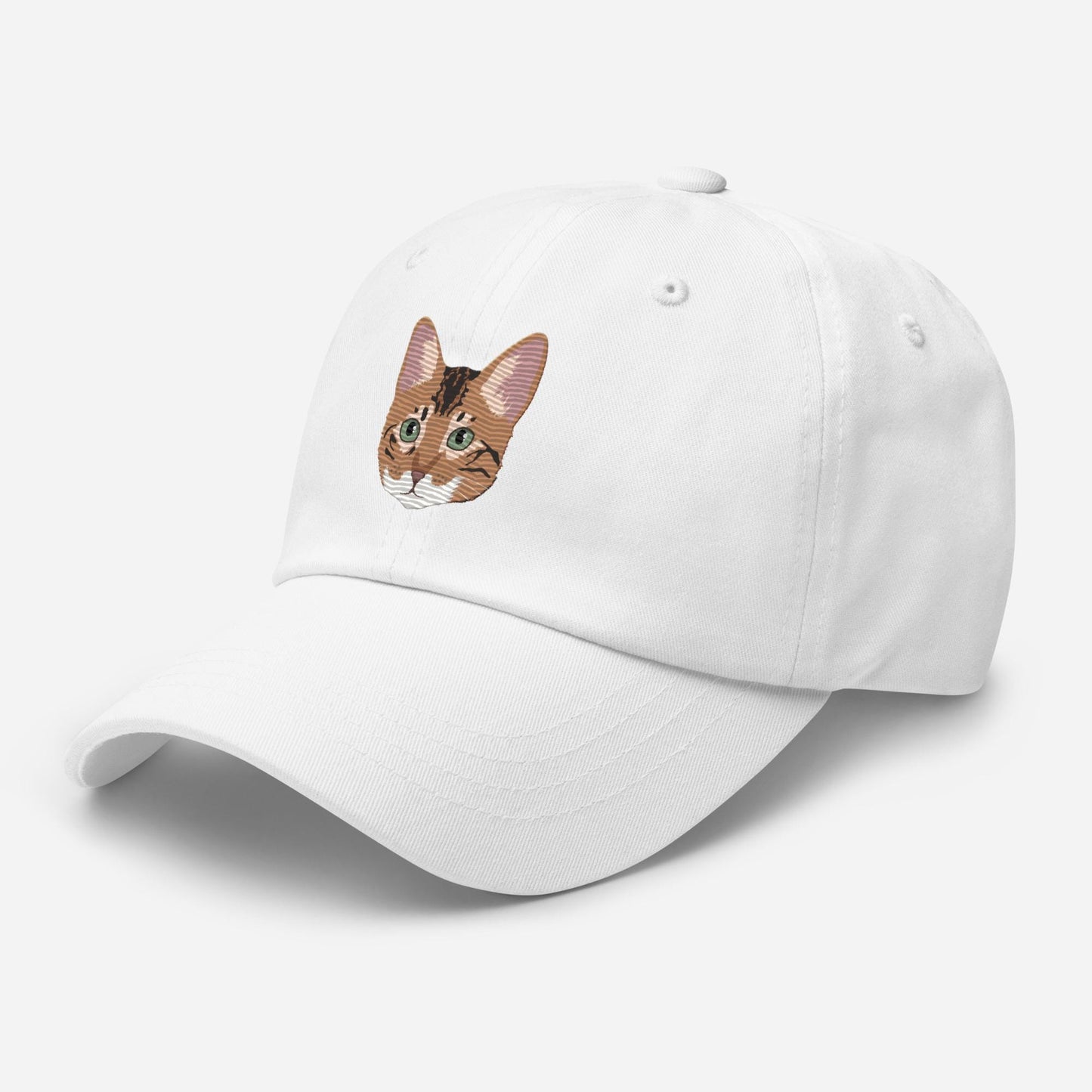 Bengal Cat Hat, cat mom gift, vintage graphic dad hat, corduroy cap, gift for her, girlfriend valentine hat, college girl gift, bengal owner