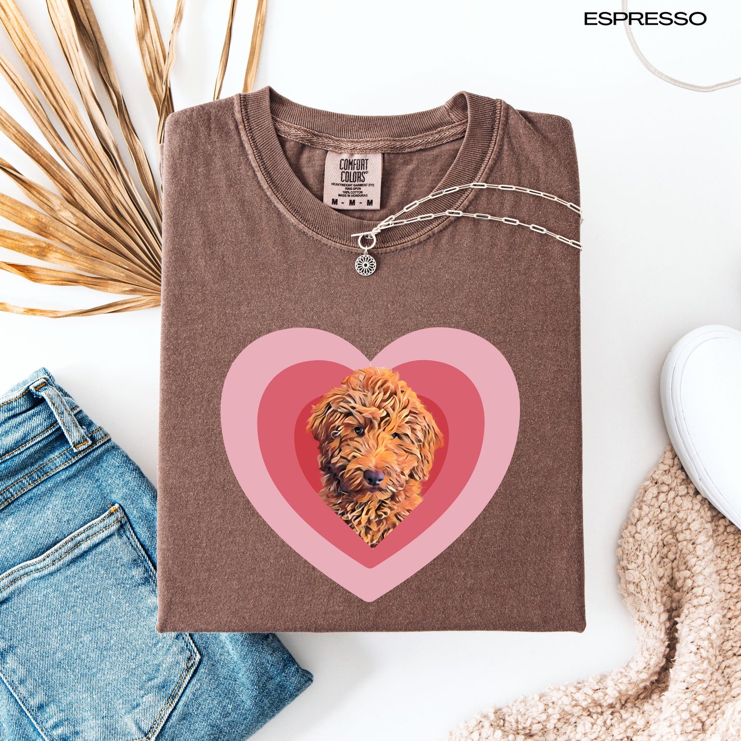 Love red Golden Doodle shirt
