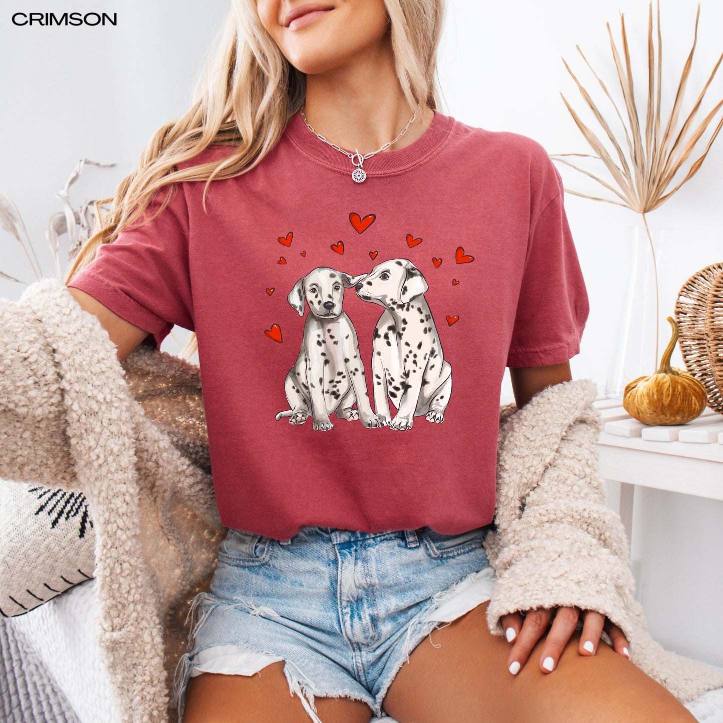 Dalmatian Valentines Day Shirt, dalmatian gifts, dalmatian puppy dog tee, vday girlfriend gift for her, friend birthday gift, dalmatian mom