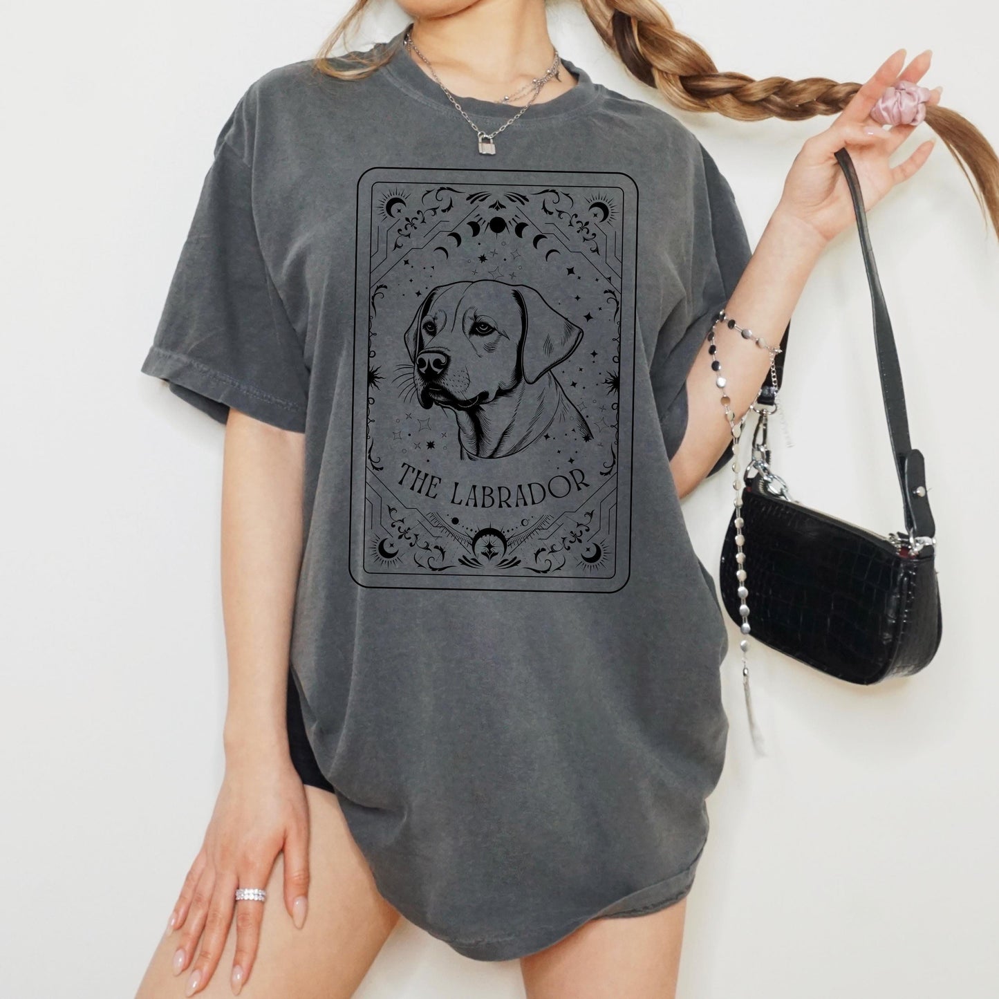 Tarot Labrador Shirt, comfort colors t-shirt, mom retriever gifts, mothers day gift, cottagecore, fairycore, birthday gift, red fox lab