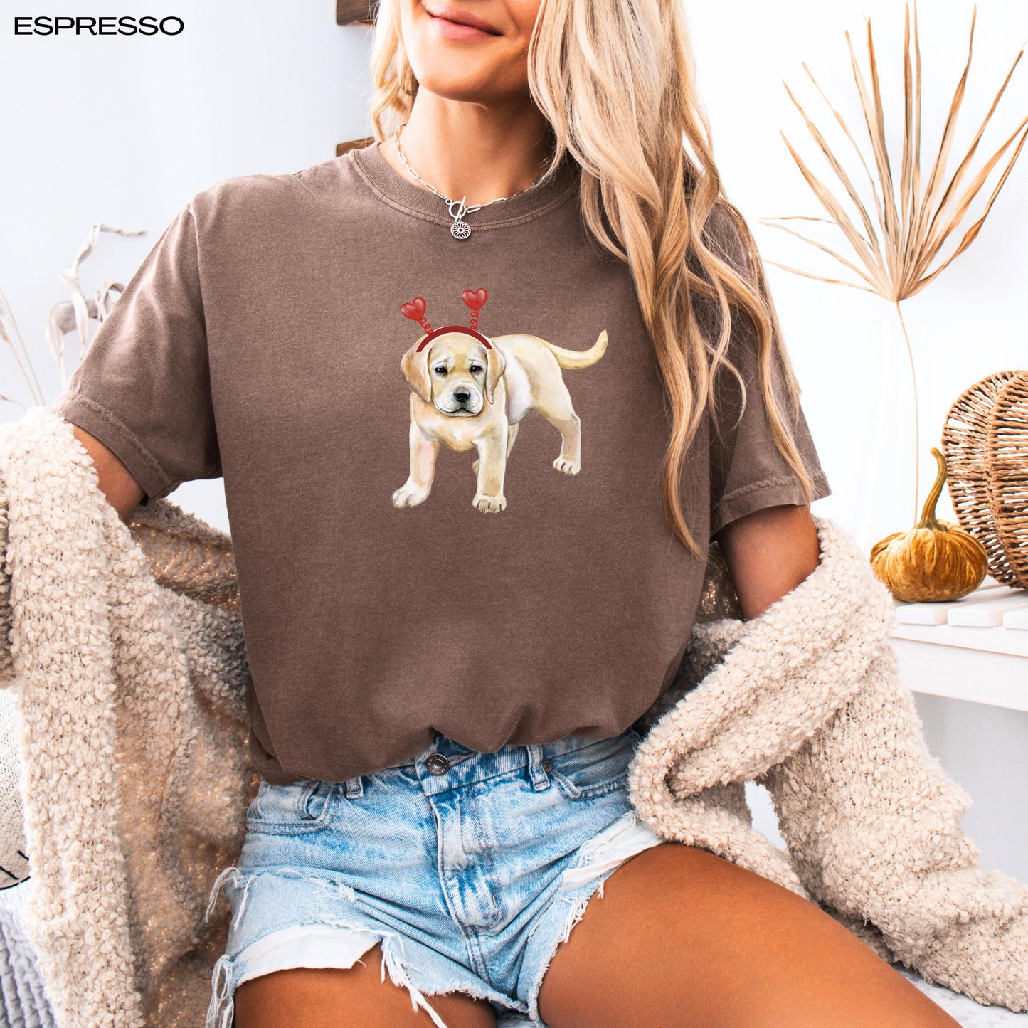 Labrador Puppy Valentine Sweatshirt, labrador dog gift, girlfriend vday gift, labrador mama shirt, puppy mom sweater, puppy shower gift