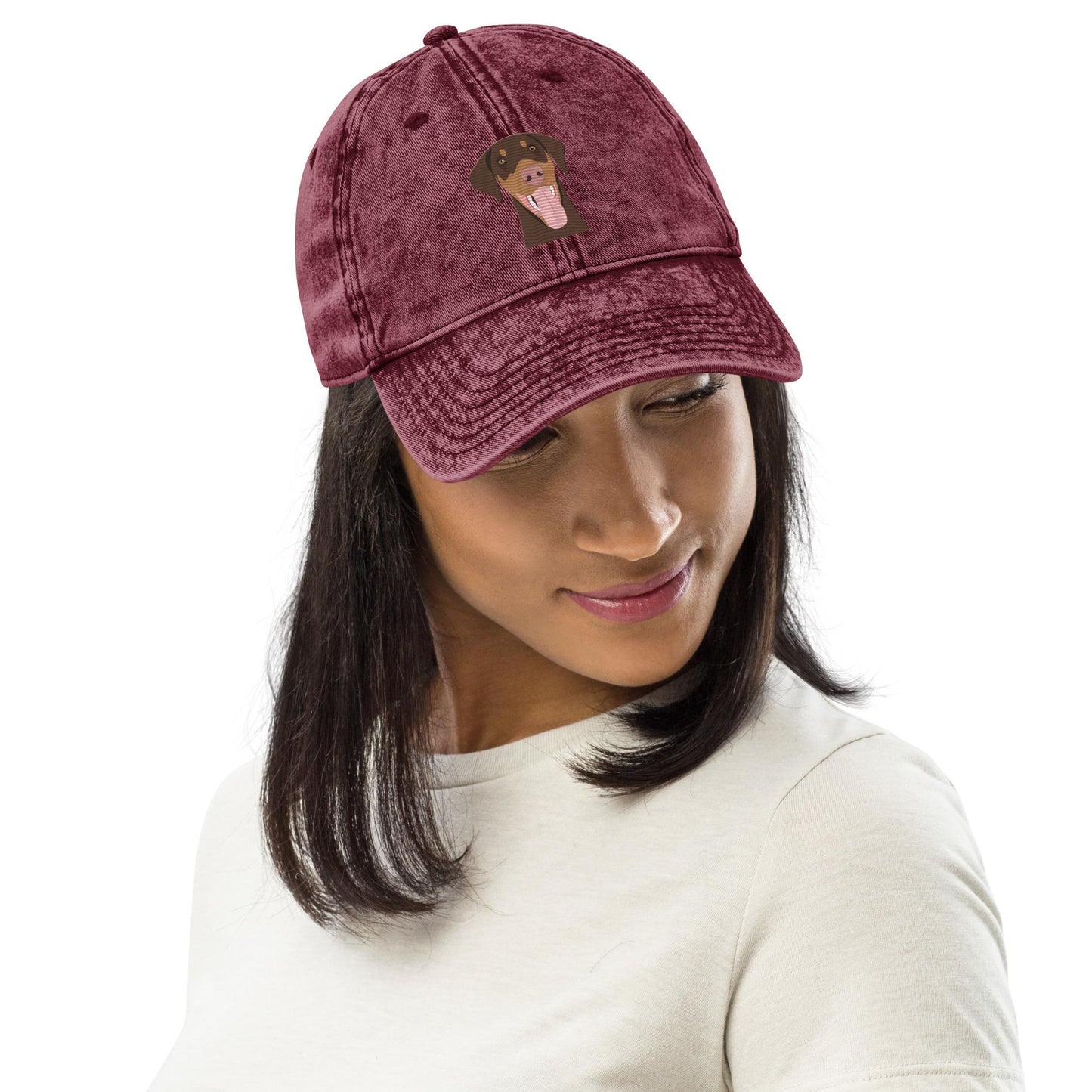 Embroidered Red Doberman Hat, doberman dad hat, doberman gift, I love dobbie mom Christmas stocking stuffer, doberman xmas gift, summer hat