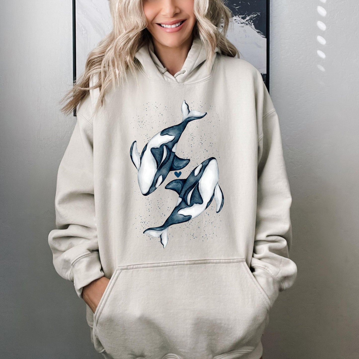 Orca Whale Shirt, orca hoodie, coconut girl gift, beach bum sweatshirt, ocean inspired style tee, sea animal shirt, preppy college girl gift