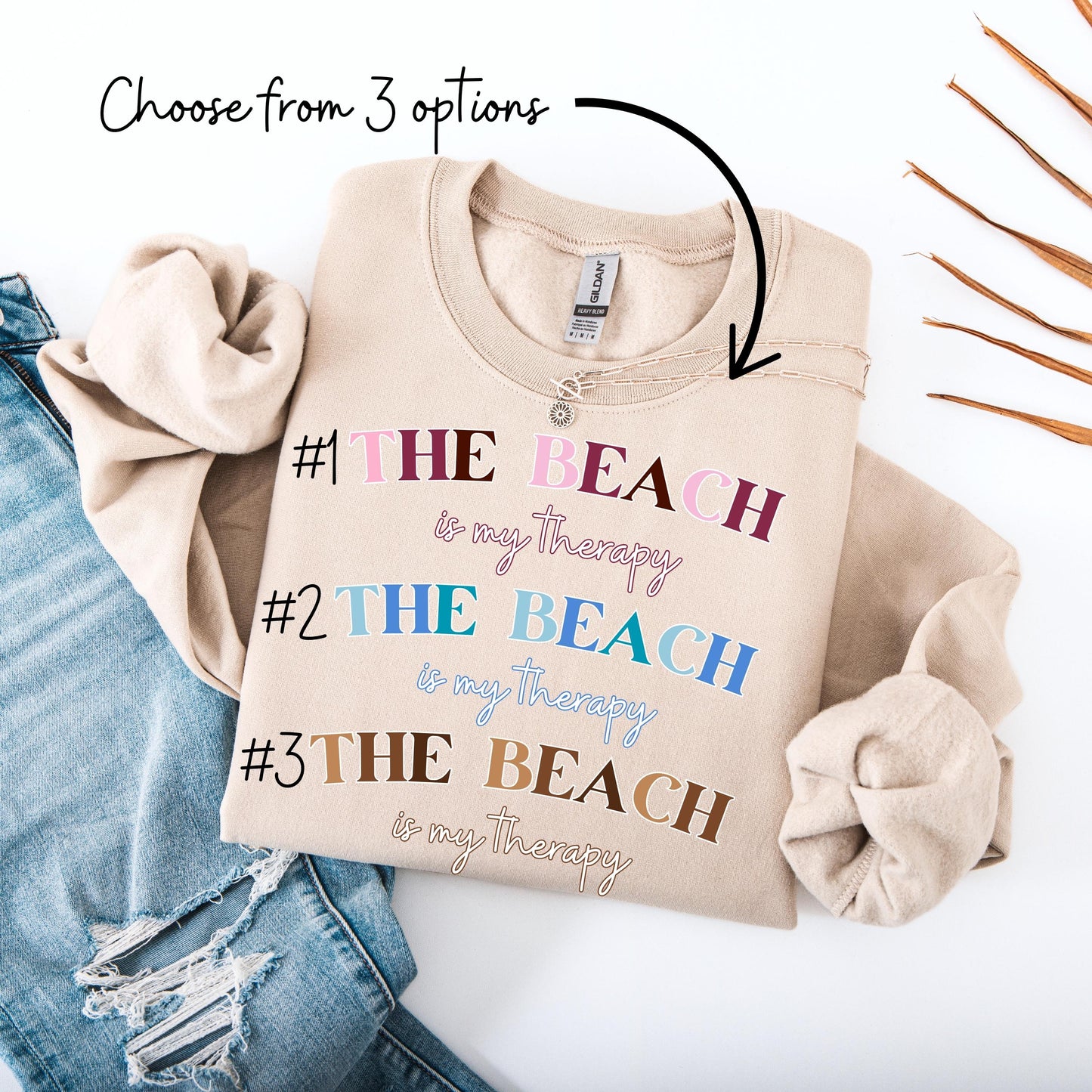 The Beach Is My Therapy Sweatshirt, beach hoodie, coconut girl gift, beach bum shirt, ocean style tee, sea animal shirt, college girl gift