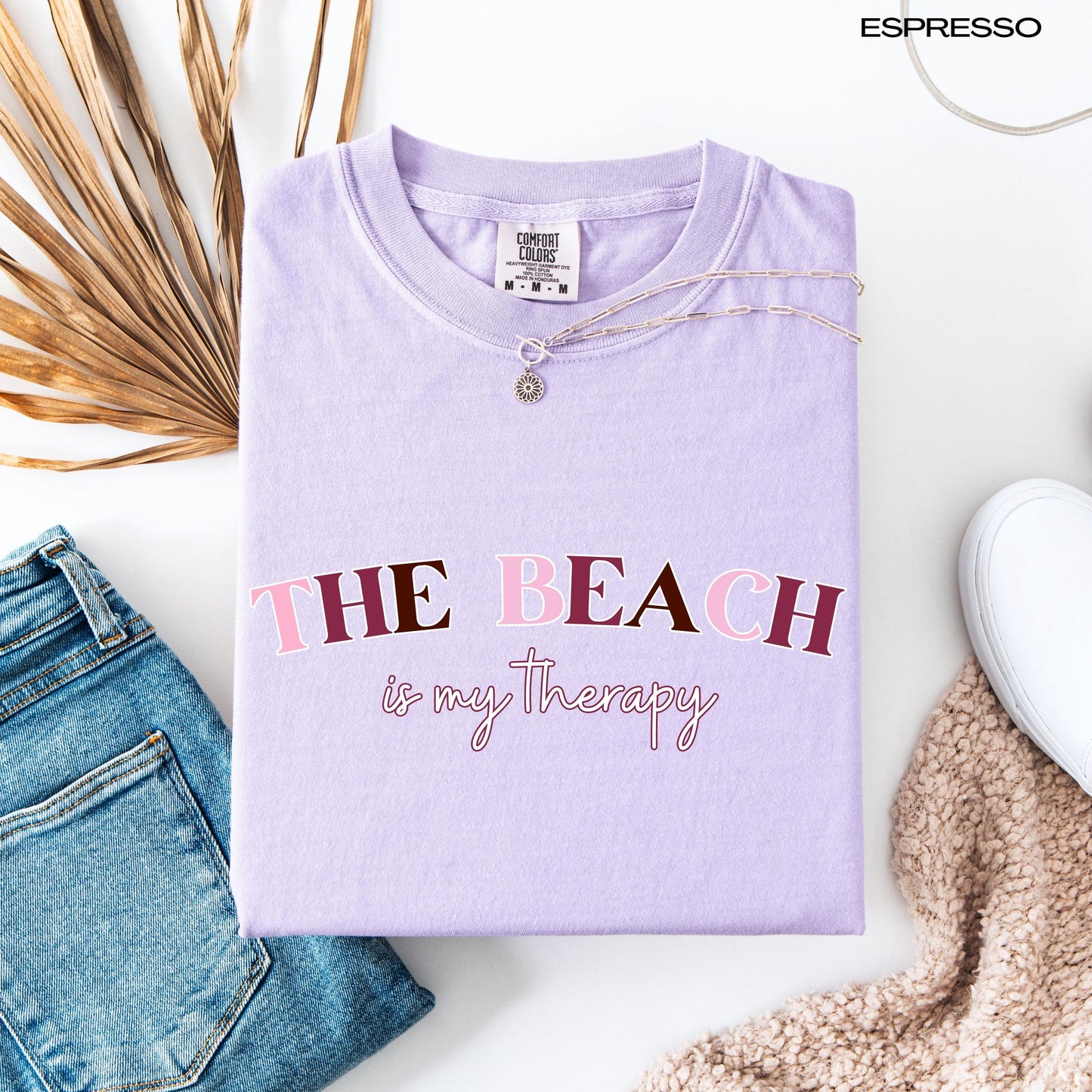 The Beach Is My Therapy Sweatshirt, beach hoodie, coconut girl gift, beach bum shirt, ocean style tee, sea animal shirt, college girl gift