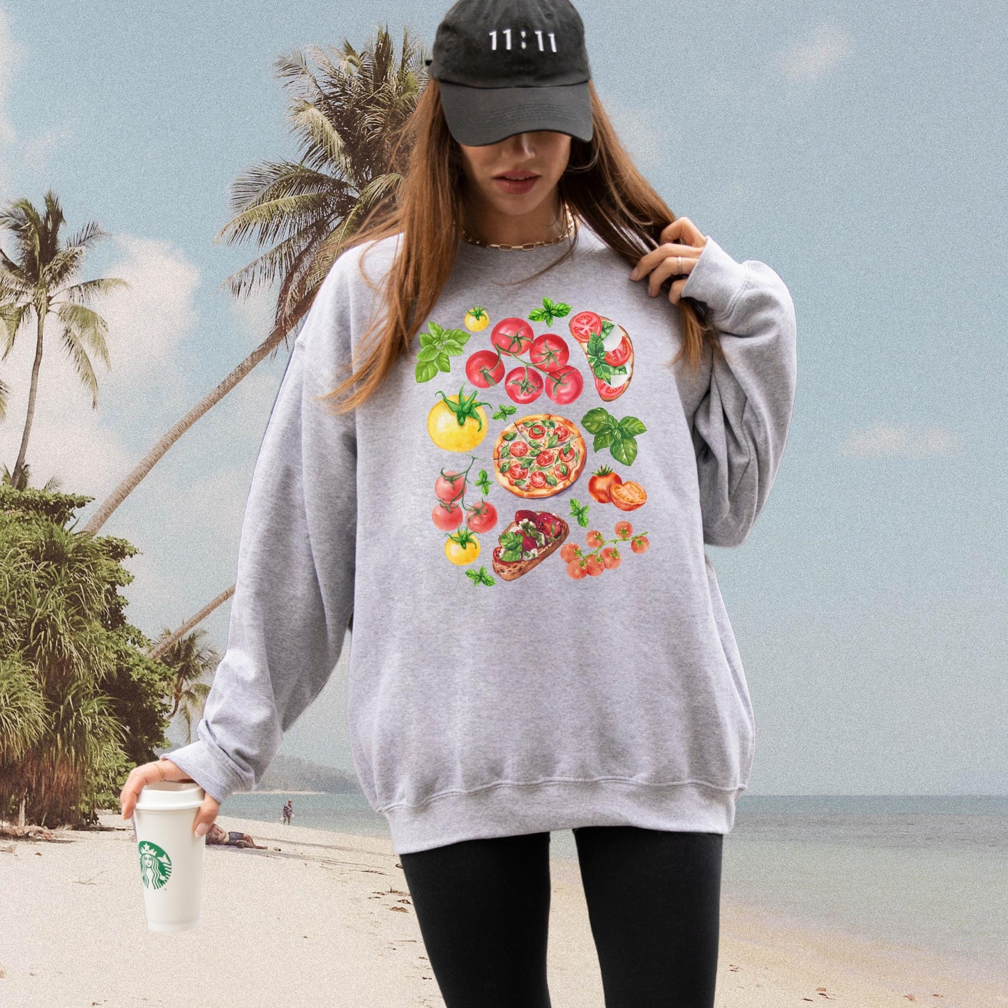 Farm Fresh Tomatoe Shirt, veggie shirt, cutecore aesthetic festival shirt, gardening sweatshirt, plant lover, vacation summer gift for her
