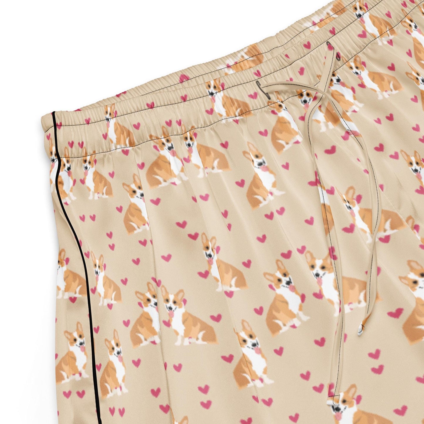 Corgi Pajama Shorts for Women, tricolor corgi gift, welsh corgi mom pjs, dog mother, Easter gift for her, loungewear, dog sleepwear shorts