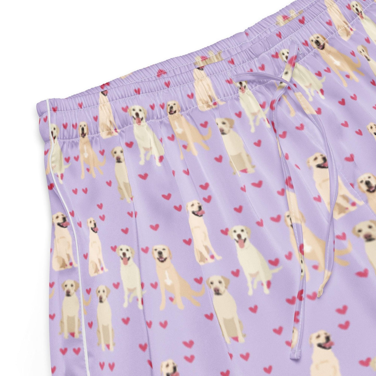 Yellow Labrador Pajama Shorts for Women, labrador dog gift, dog mom pjs, dog mother, Easter gift for her, loungewear, labrador puppy gift