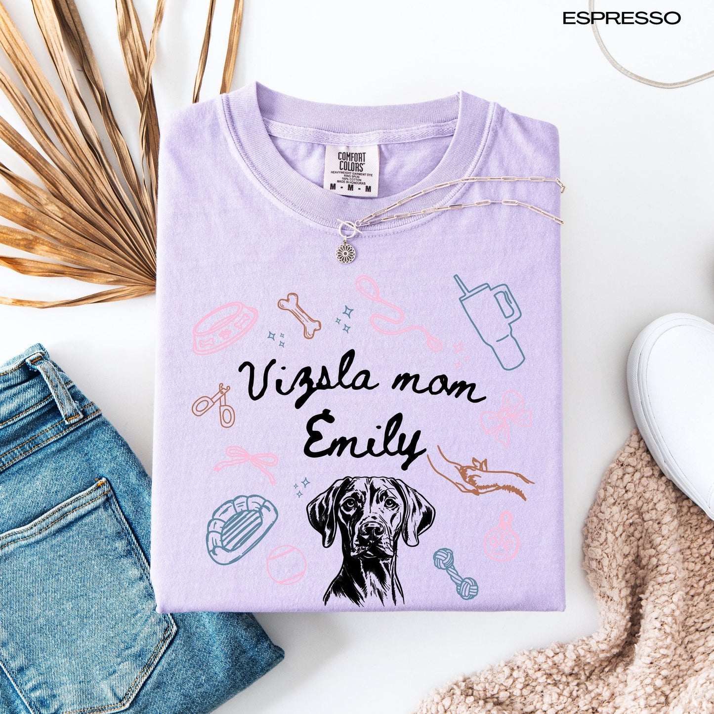 Personalized Hungarian Vizsla Dog Mom Shirt