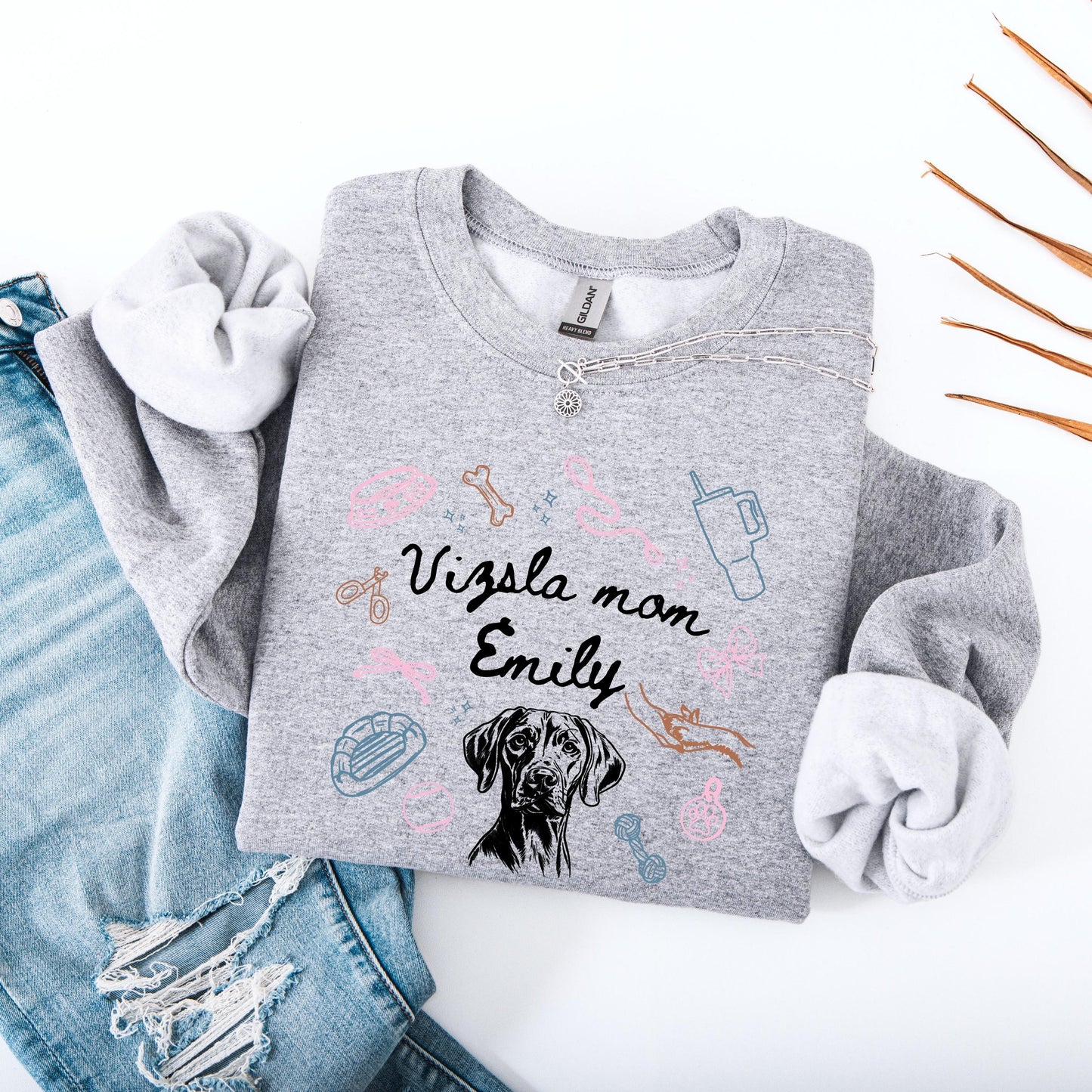 Personalized Hungarian Vizsla Dog Mom Shirt