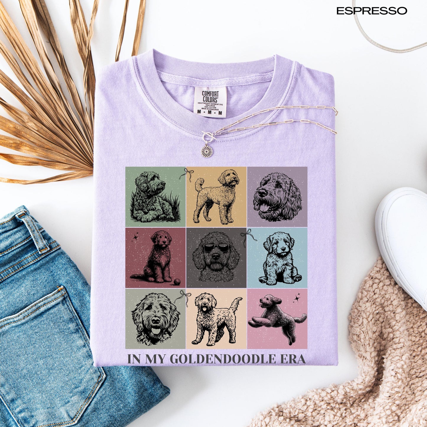 In My Golden Doodle Era Shirt flat lay view