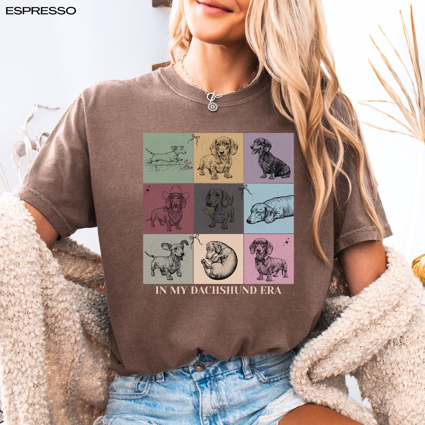 Retro In My Dachshund Era Gift | Doxie Dog Mom Shirt, Sweatshirt