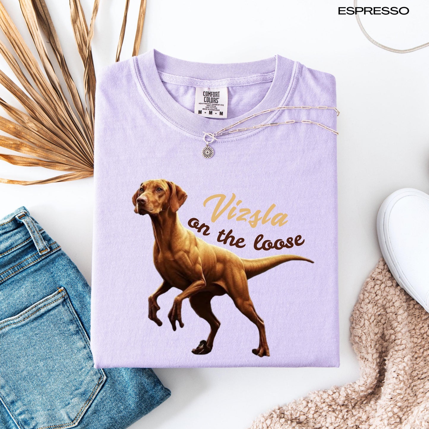 Vizsla Raptor On The Loose Shirt, vizsla mom sweatshirt, hungarian viszla gift, summer dog, pet mama gift, sister birthday gift, vizsla dad