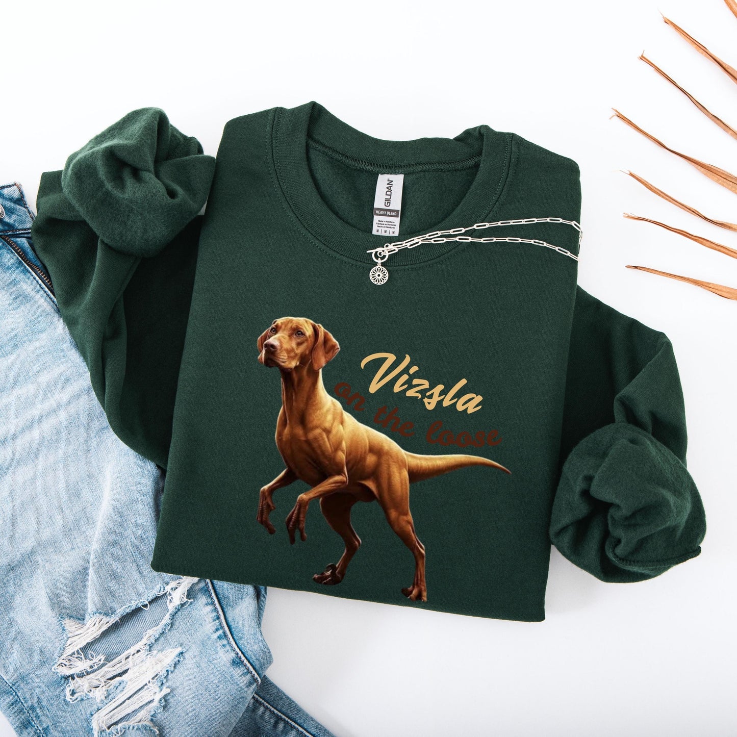 Vizsla Raptor On The Loose Shirt, vizsla mom sweatshirt, hungarian viszla gift, summer dog, pet mama gift, sister birthday gift, vizsla dad