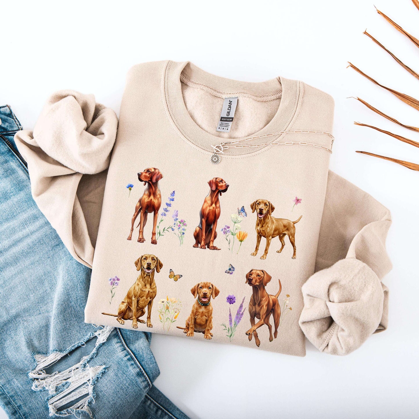 Wildflower Hungarian Vizsla Dog Shirt, vizsla mom sweatshirt, viszla gift, summer dog, pet mama gift, sister birthday gift, vizsla dad