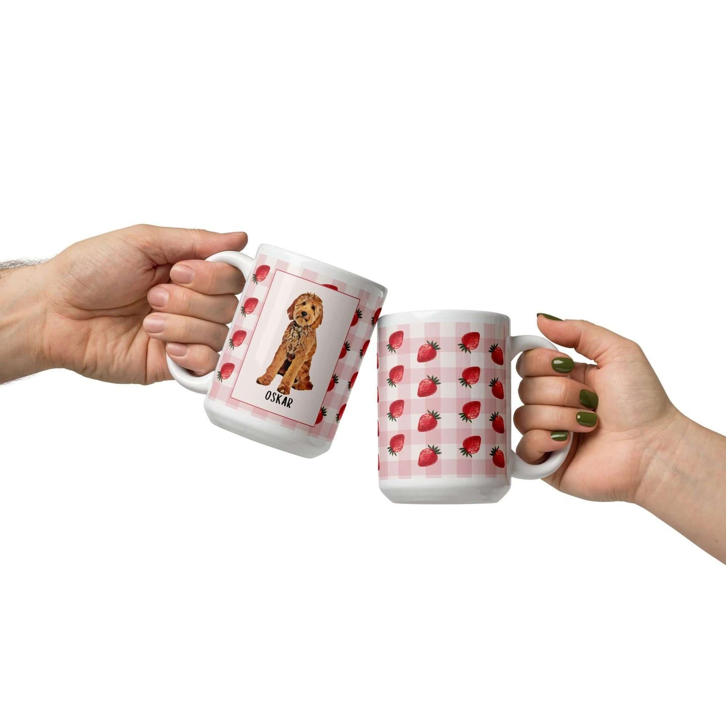 Strawberry Summer Goldendoodle Mug | 15oz