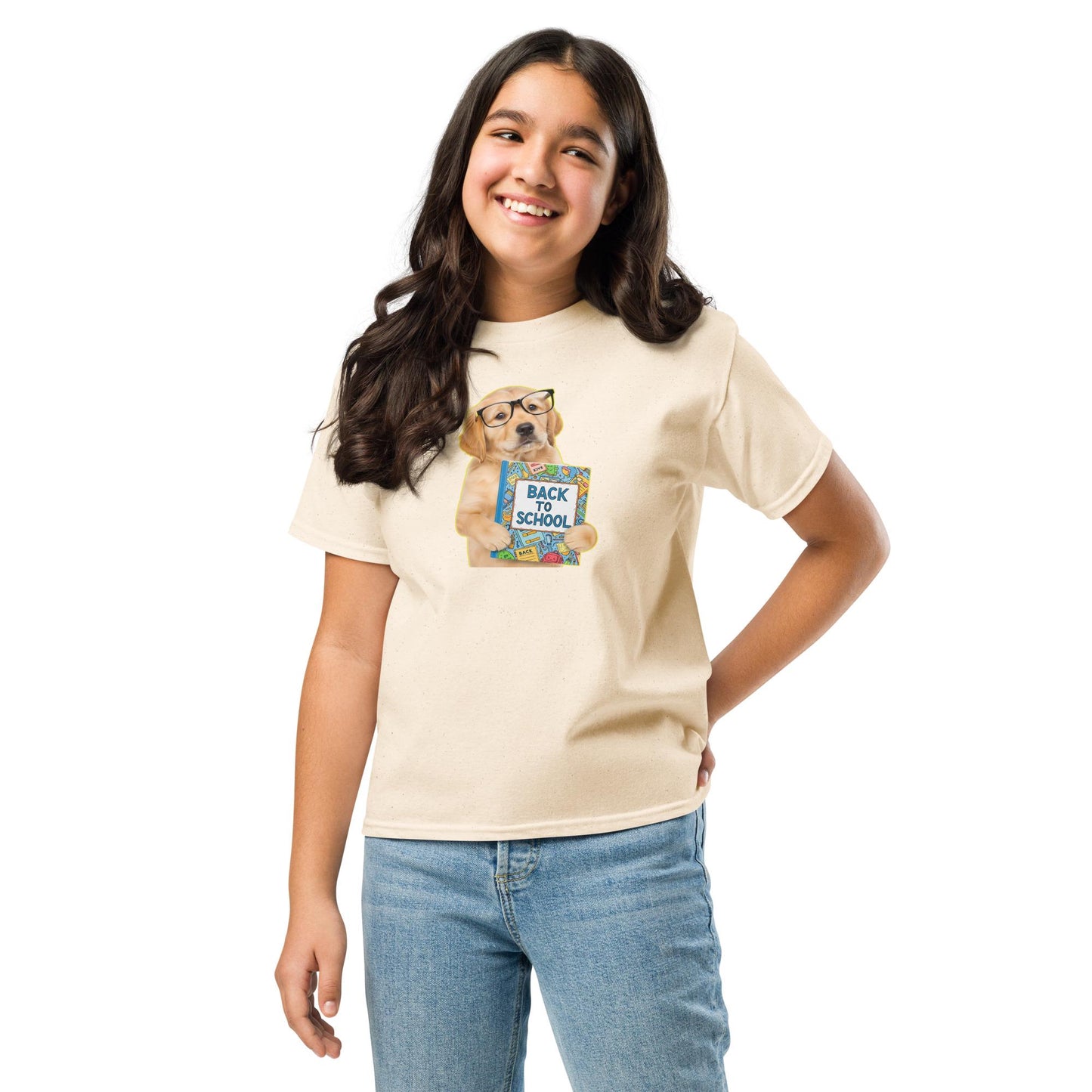 Smart Golden Puppy Back To School Youth T-Shirt