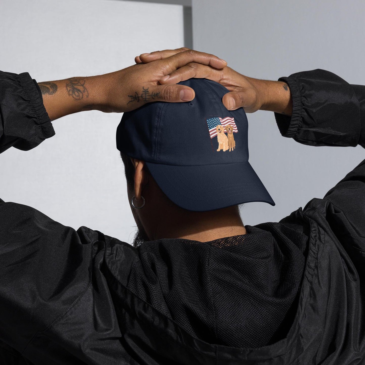 American Golden Retriever Dad Hat | Personalized Dog Mom Hat