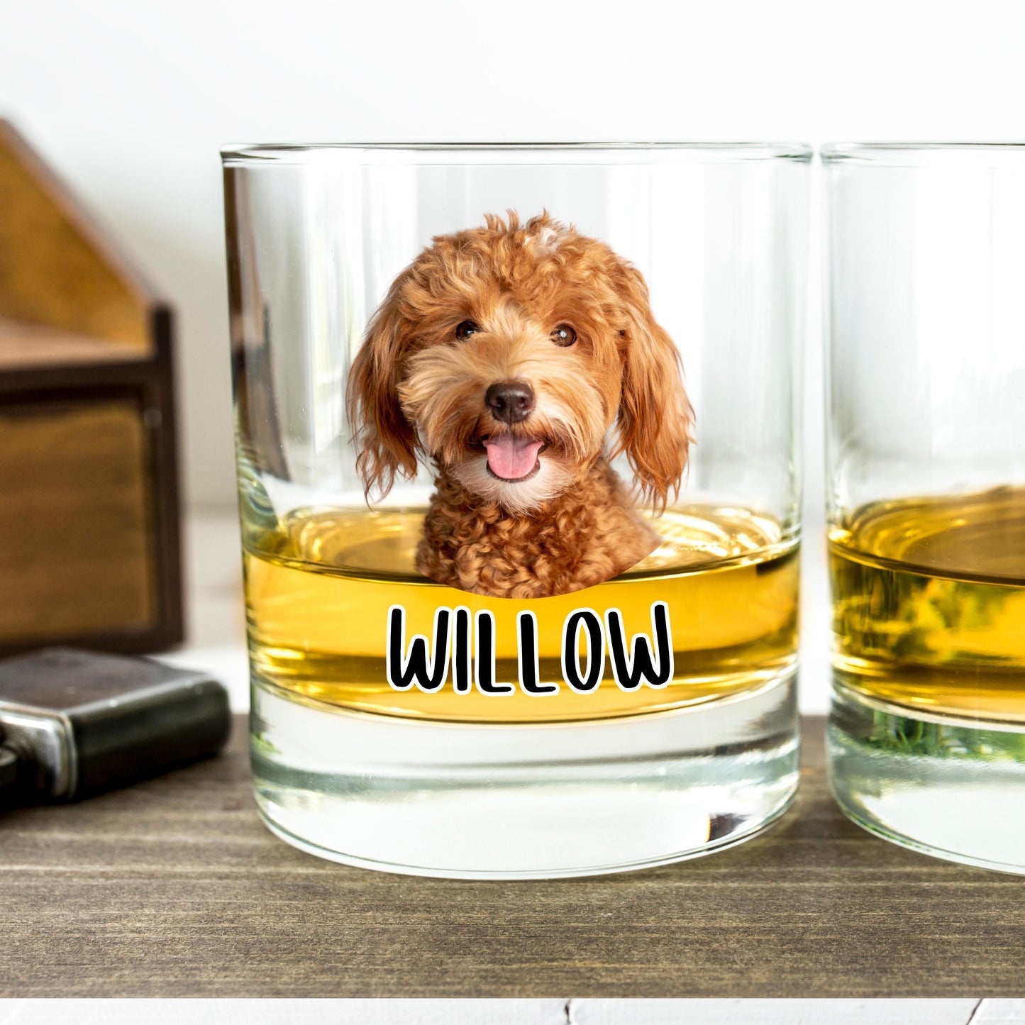 Custom Goldendoodle dad gift, husband rocks glass, best dog dad gift, doodle husband gift, fathers day gift, anniversary gift, dog loss gift