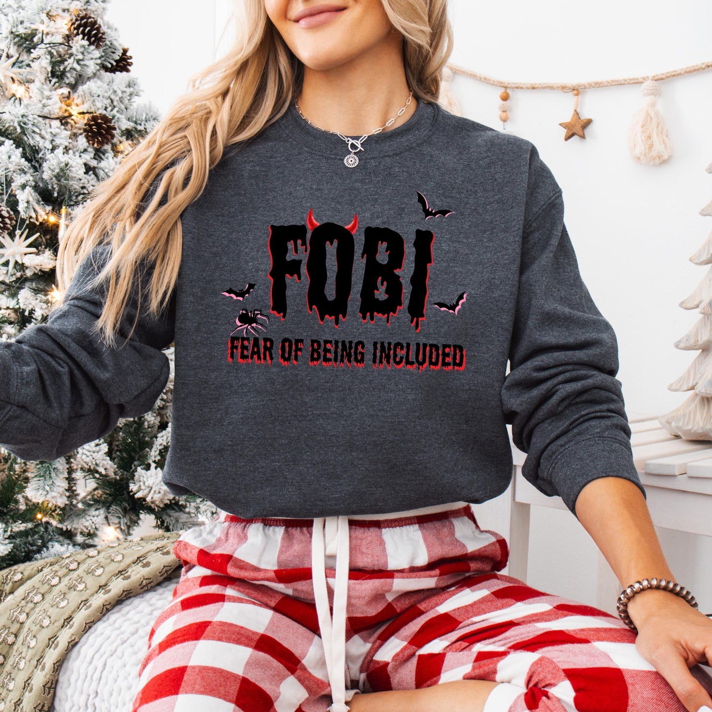 FOBI Fear Of Being Included Sweatshirt | Introvert Gift | Scary Movie Lover Gift | T-shirt, Sweatshirt, Hoodie