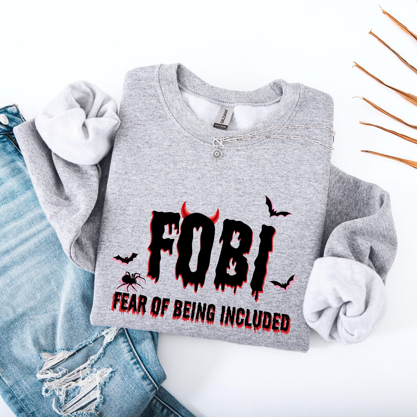 FOBI Fear Of Being Included Sweatshirt | Introvert Gift | Scary Movie Lover Gift | T-shirt, Sweatshirt, Hoodie
