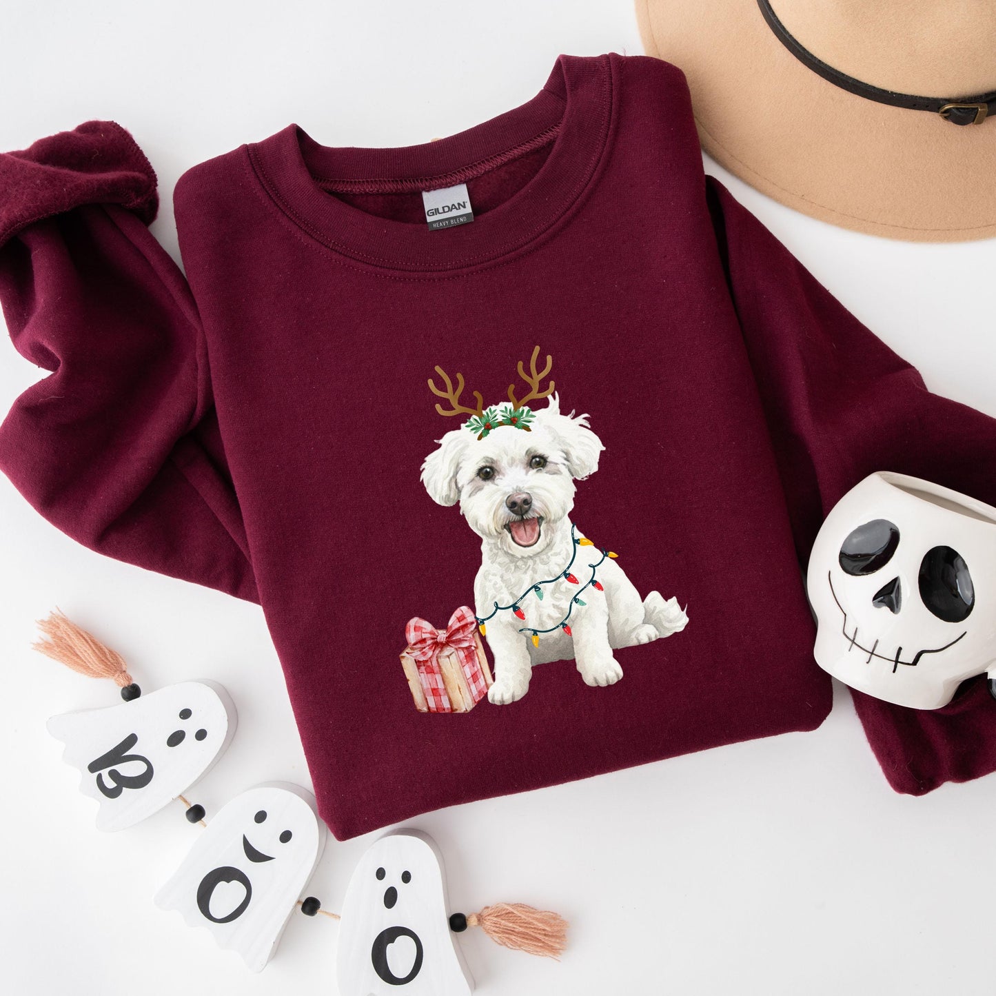 Christmas Bichon Frise Sweatshirt
