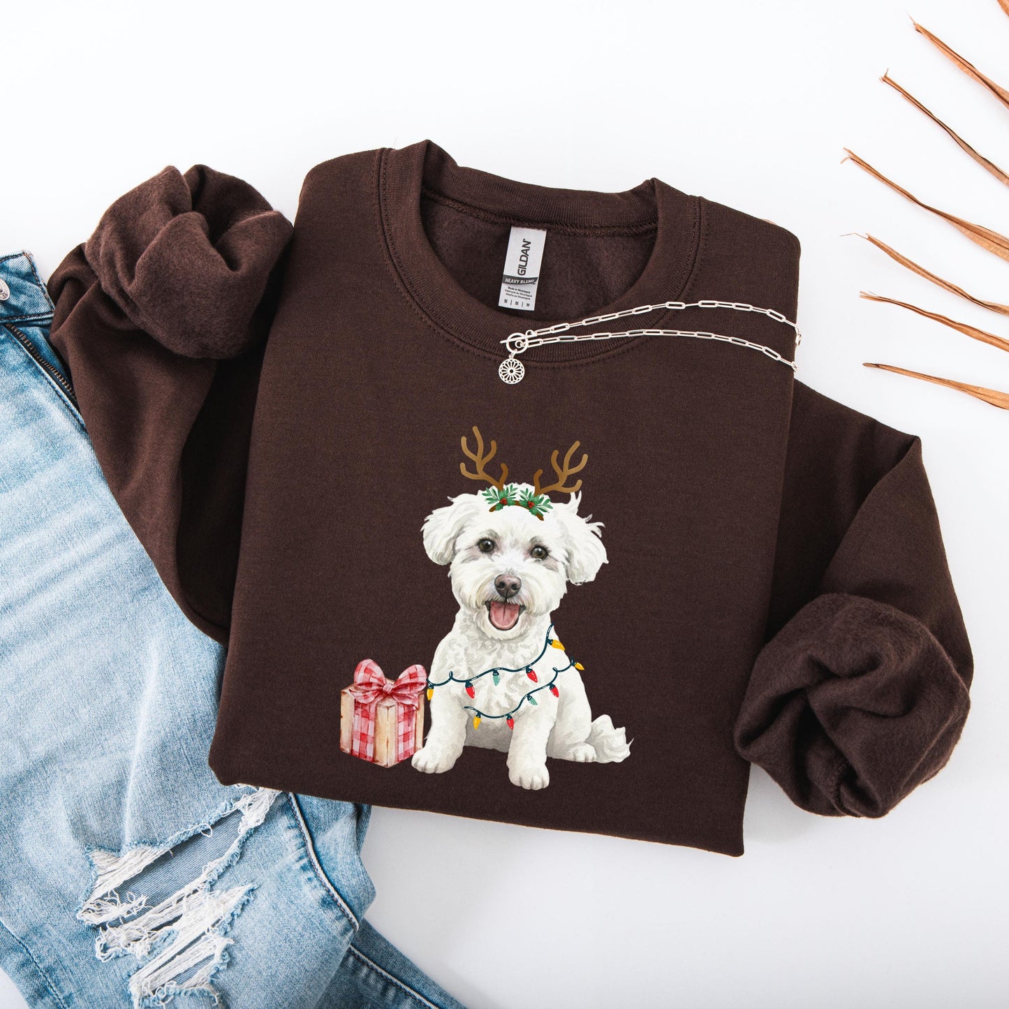 Christmas Bichon Frise Sweatshirt