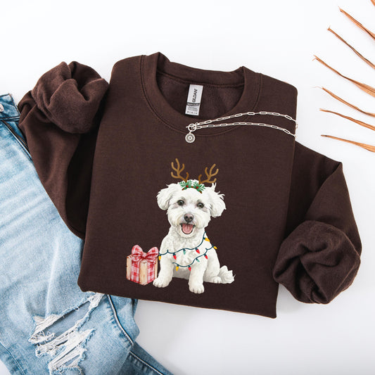 Christmas Bichon Frise Sweatshirt