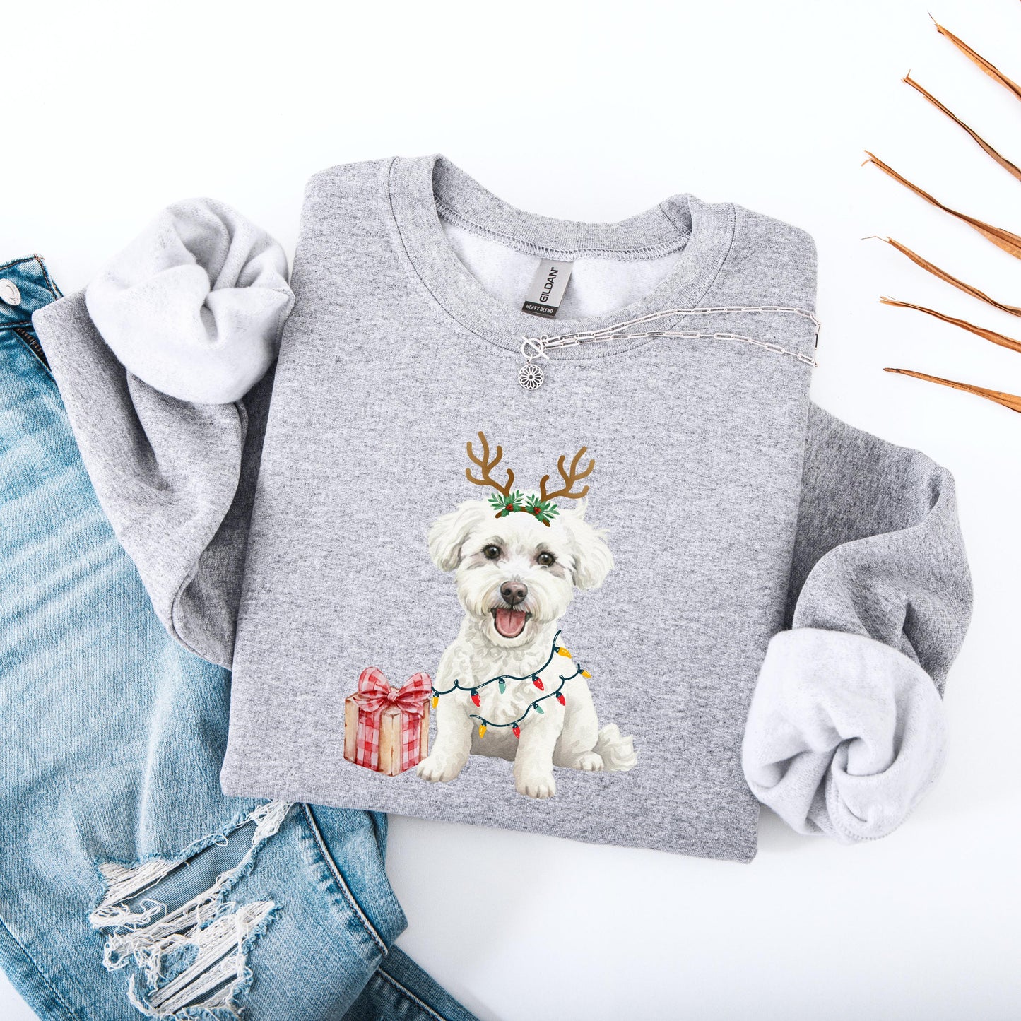 Christmas Bichon Frise Sweatshirt