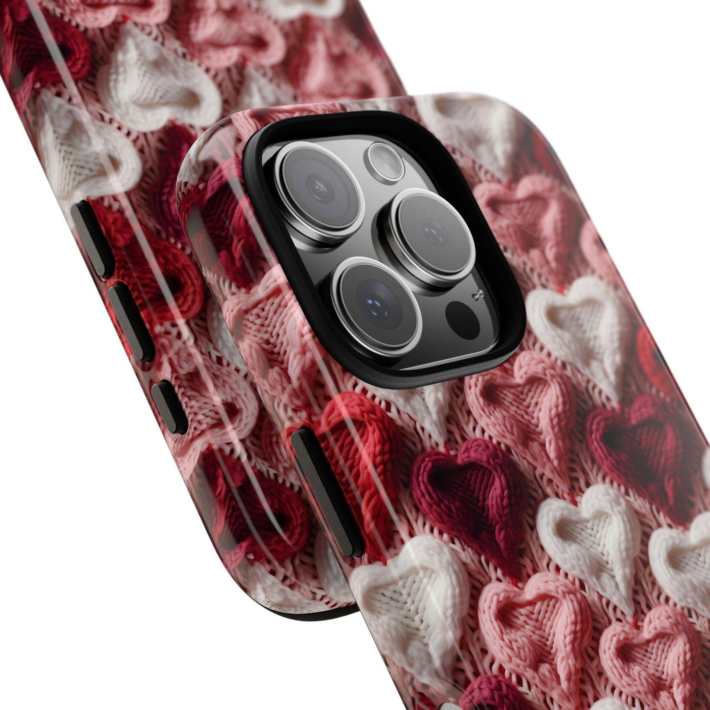 3D Faux Knitted Heart Phone Case | iPhone, Samsung, Pixel ywd4kc-br.myshopify.com