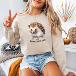 African Pygmy Hedgehog Handle With Care Sweatshirt ywd4kc-br.myshopify.com