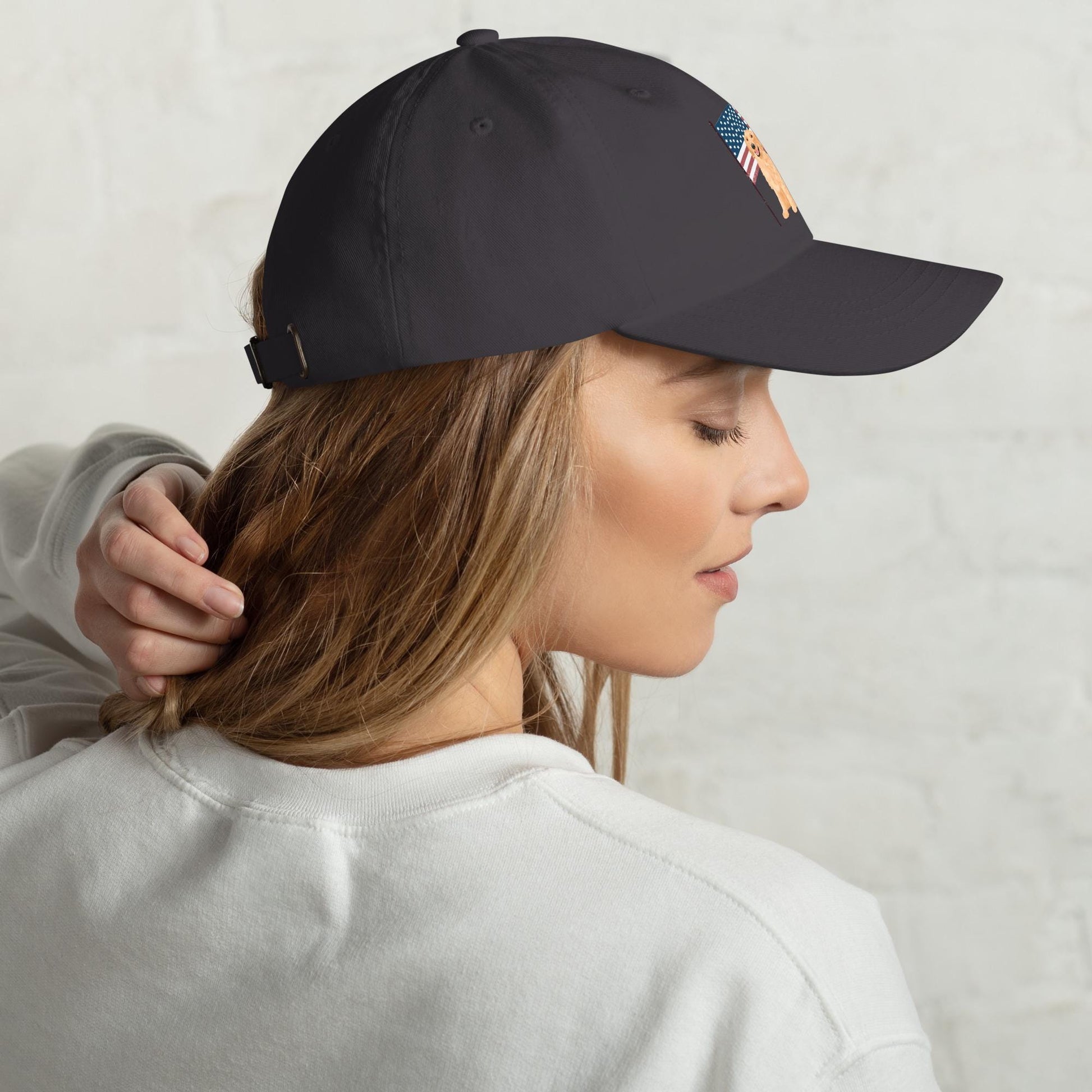 American Golden Retriever Dad Hat | Personalized Dog Mom Hat ywd4kc-br.myshopify.com