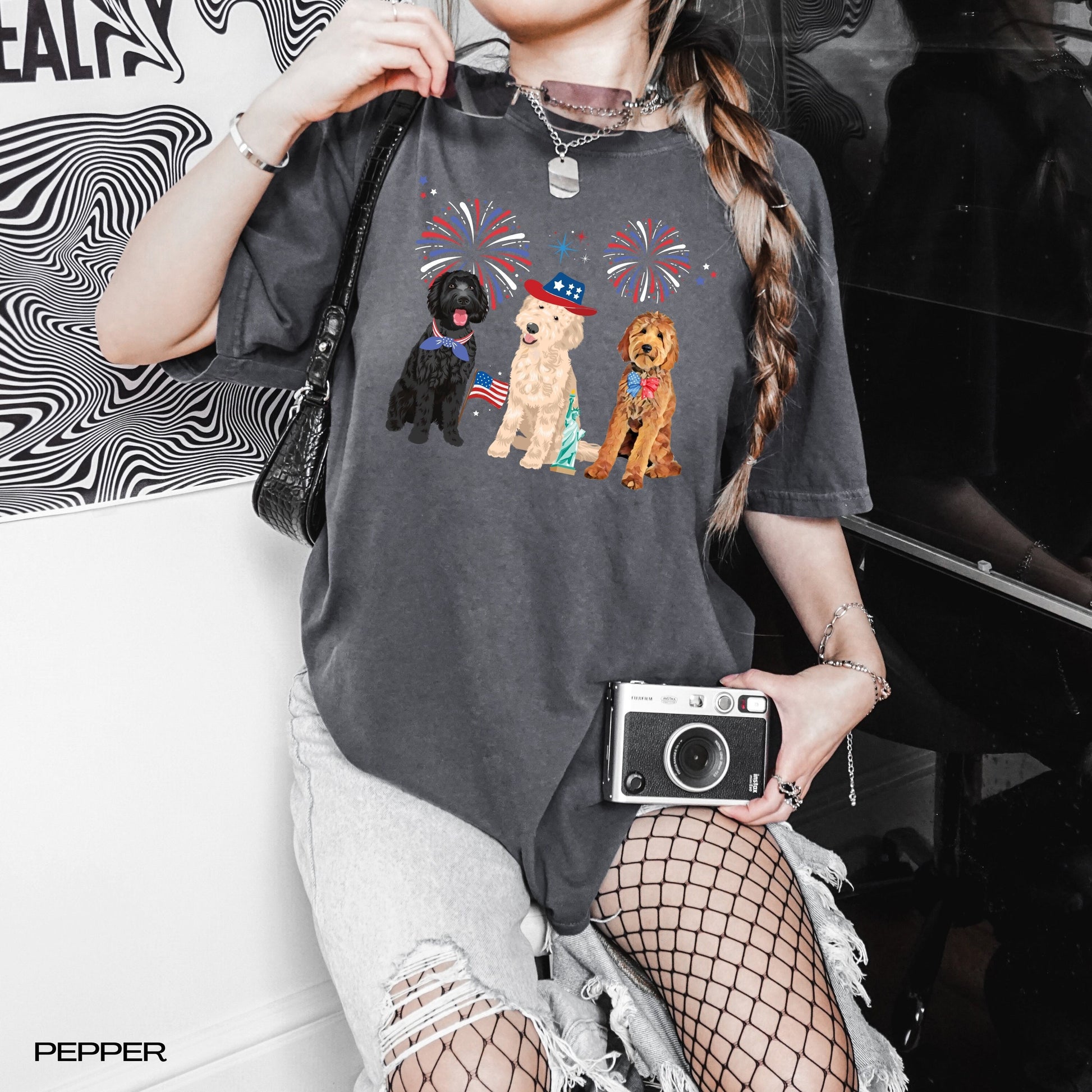 American Goldendoodle Firework T-Shirt ywd4kc-br.myshopify.com