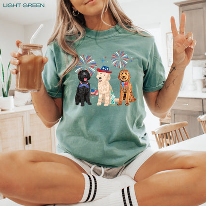 American Goldendoodle Firework T-Shirt ywd4kc-br.myshopify.com