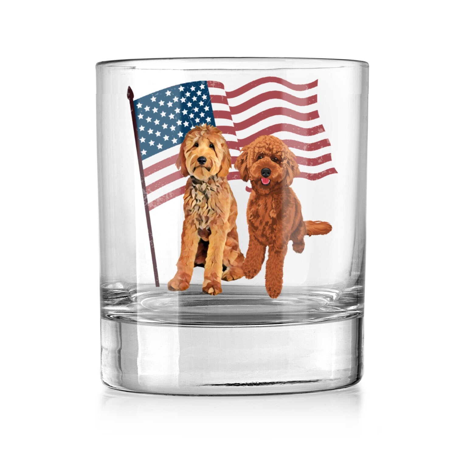 American Goldendoodle Whiskey Glass ywd4kc-br.myshopify.com