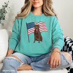 American Labrador Retriever Sweatshirt, comfort colors 1566, wife birthday gift, retriever gift, usa president election shirt, lab mom shirt ywd4kc-br.myshopify.com
