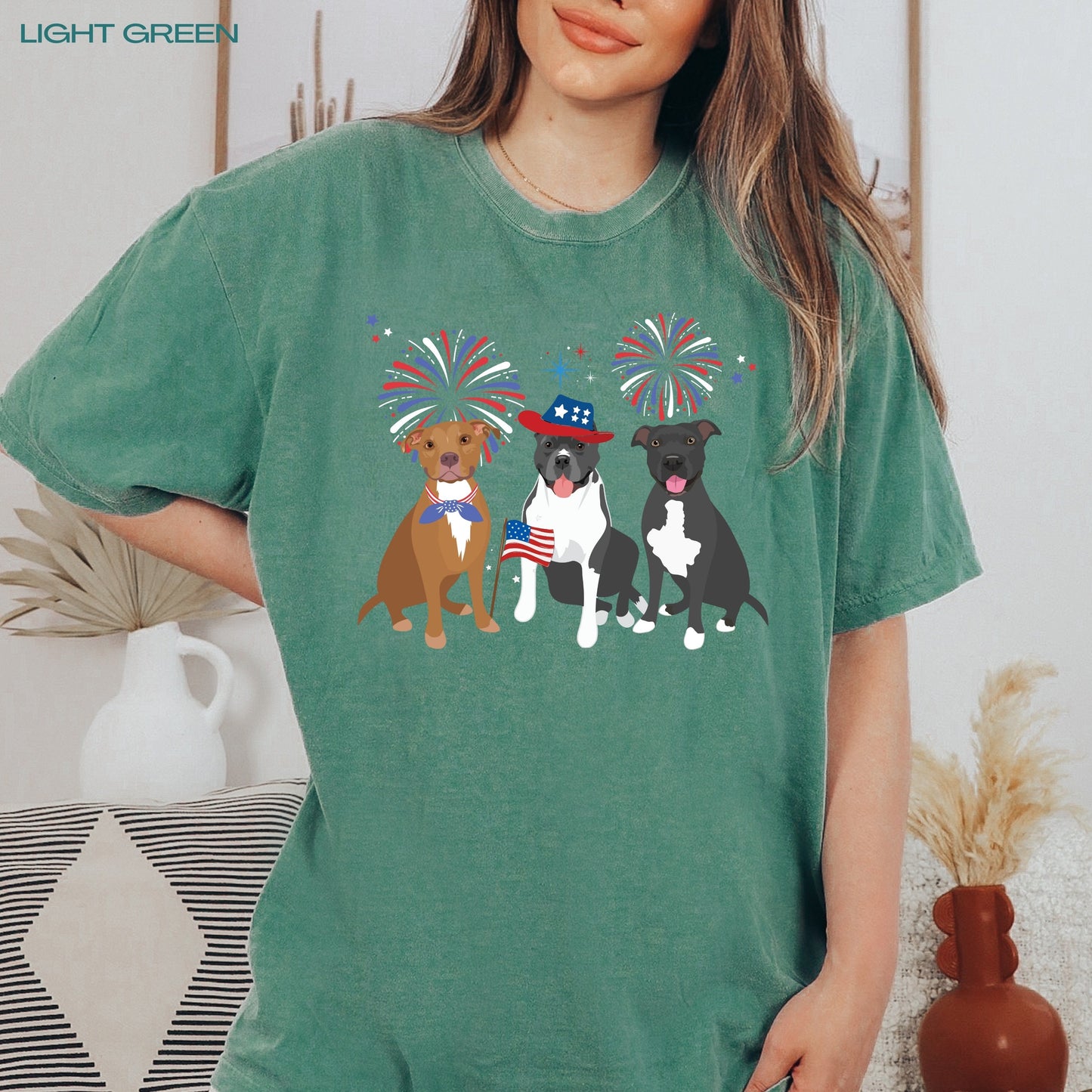 American Pitbull Fireworks T-Shirt ywd4kc-br.myshopify.com