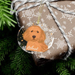 Apricot Goldendoodle Ornament | Holiday Dog Tree Decor ywd4kc-br.myshopify.com