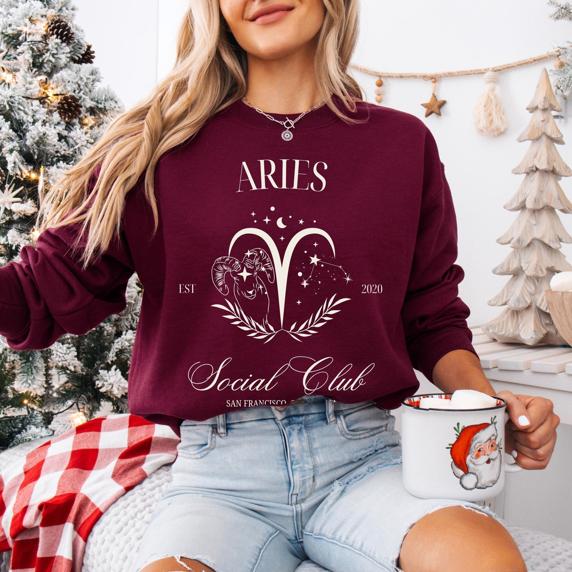 Aries Sign Social Club Sweatshirt ywd4kc-br.myshopify.com