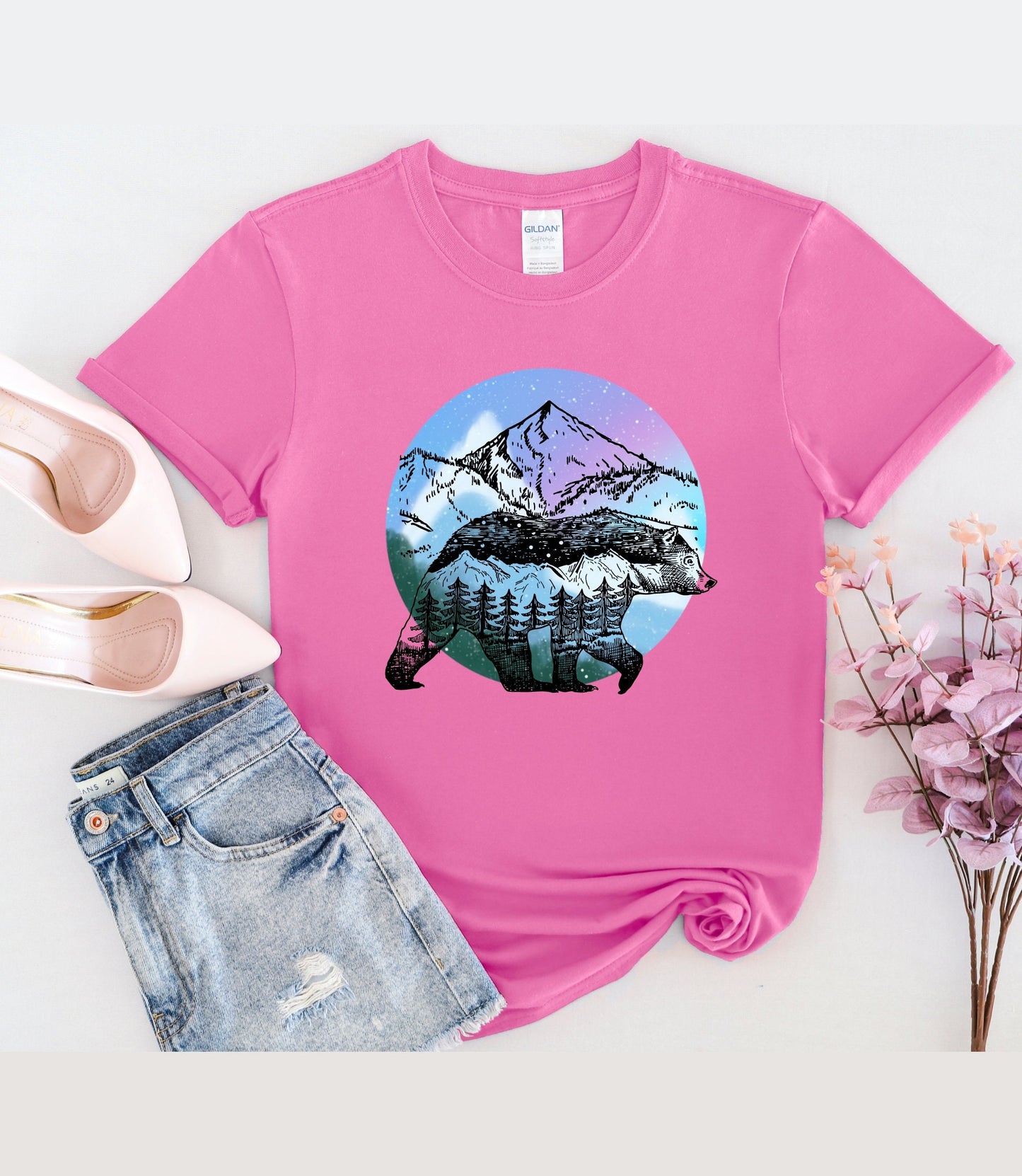 Aurora Borealis Alaska Bear Shirt ywd4kc-br.myshopify.com