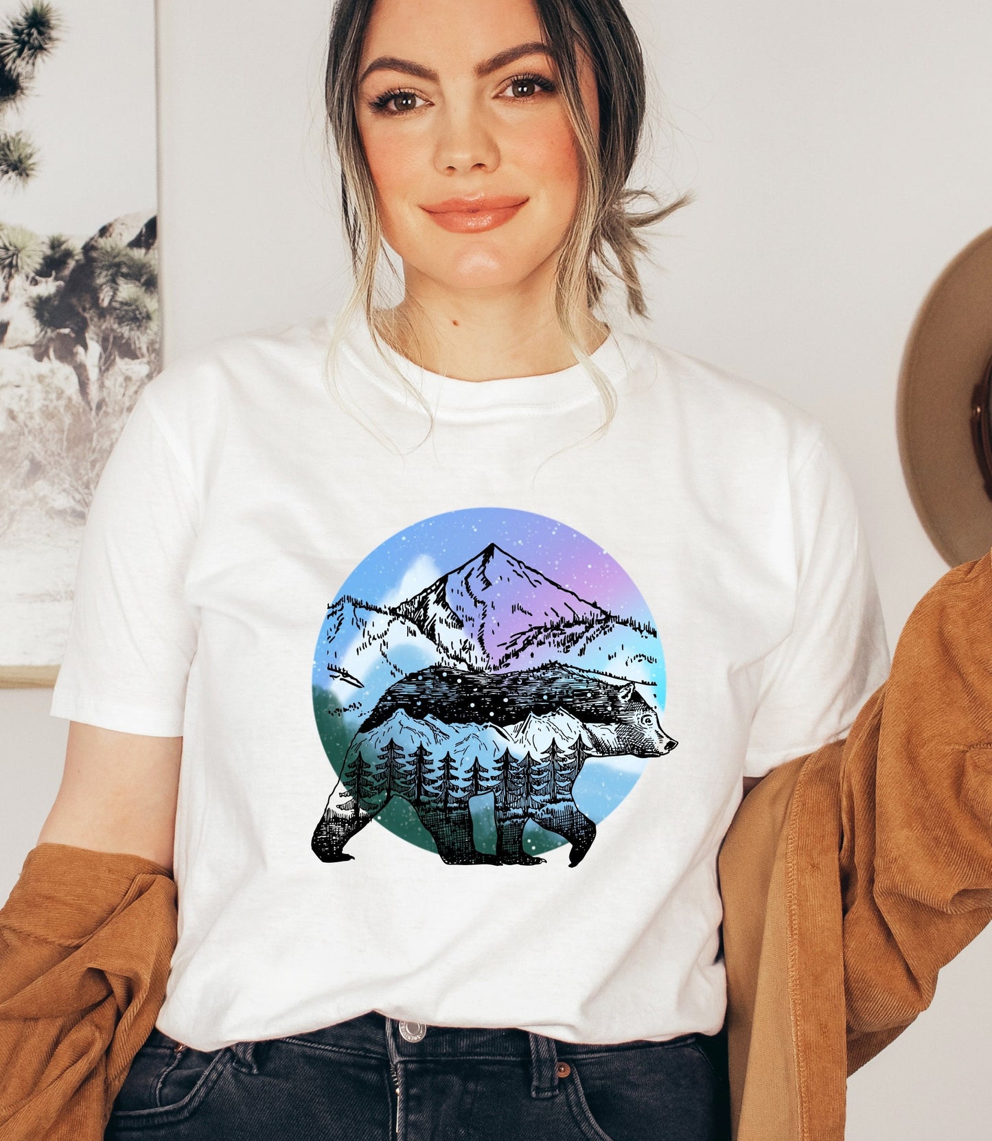 Aurora Borealis Alaska Bear Shirt ywd4kc-br.myshopify.com